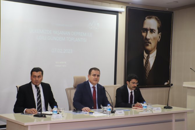Hakkari'de deprem gündem toplantısı yapıldı