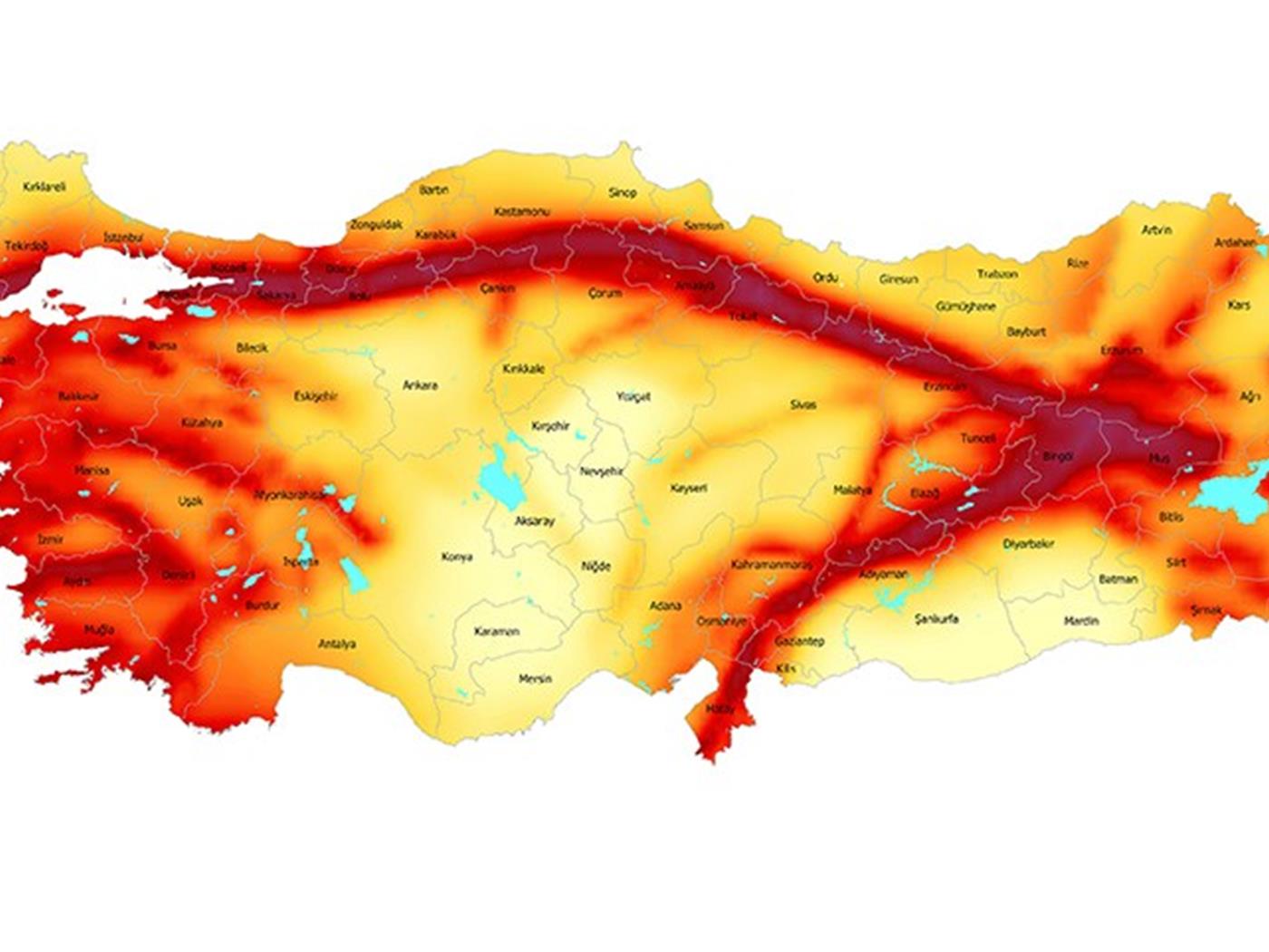 MTA diri fay hattı haritasını açıkladı
