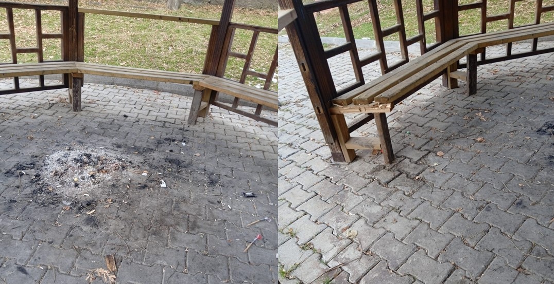 Parklar Tahrip Edilmeye Devam Ediyor