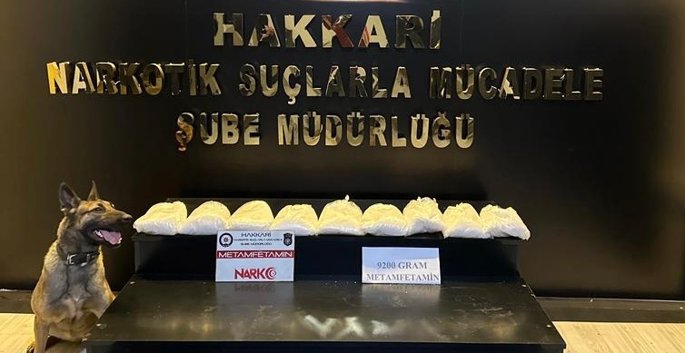 9 kilo kilo Metamfetamin ele geçirildi