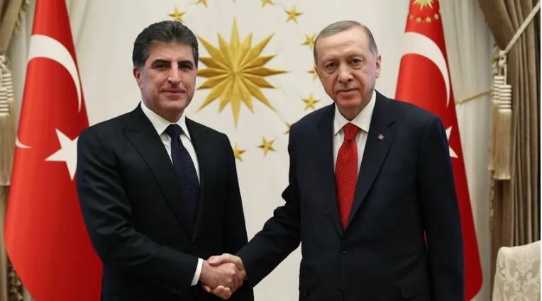 Erdoğan, Neçirvan Barzani ile görüştü