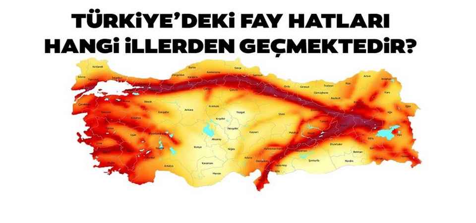 Türkiye deprem haritası
