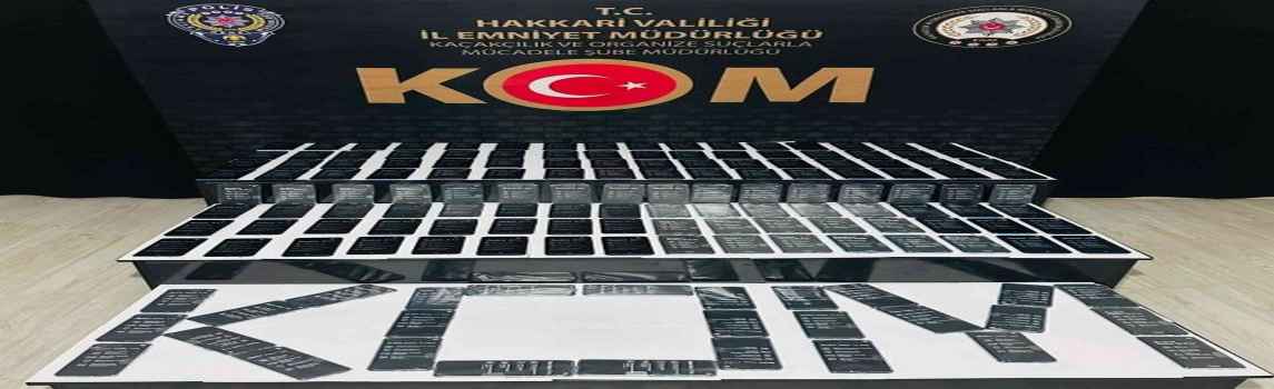 230 adet cep telefonu ele geçirildi